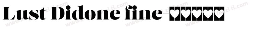 Lust Didone fine字体转换